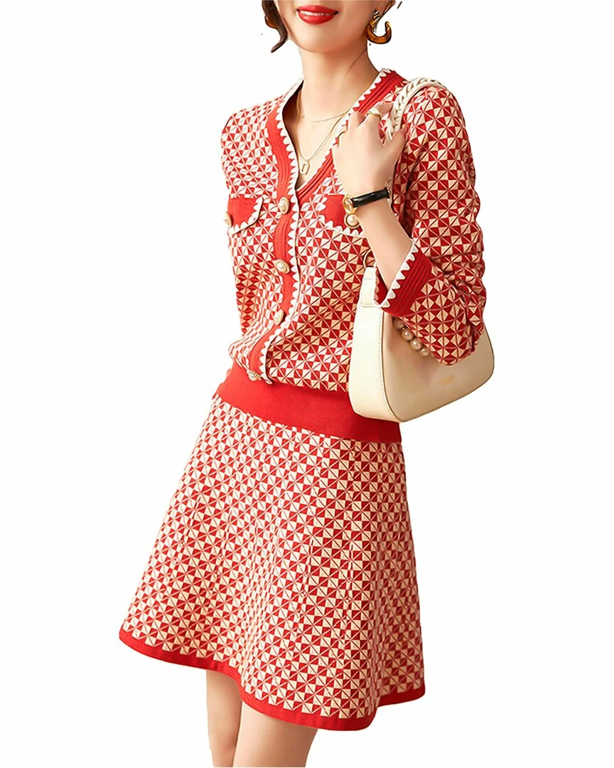 WLZD 2pc Blazer & Skirt Set - women