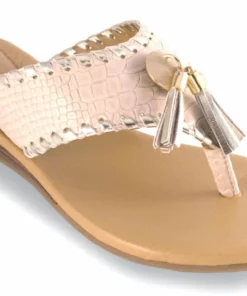 Lindsay Phillips Margo Snake Flip Flops in Cream - women