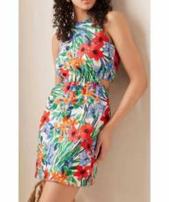 Cara Cara Savannah Dress in Bahamian Garden - women