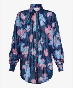 Forte Forte Camicia Maschile Voile Co/Se Orchidea Fabulosa Top in Jazz - women