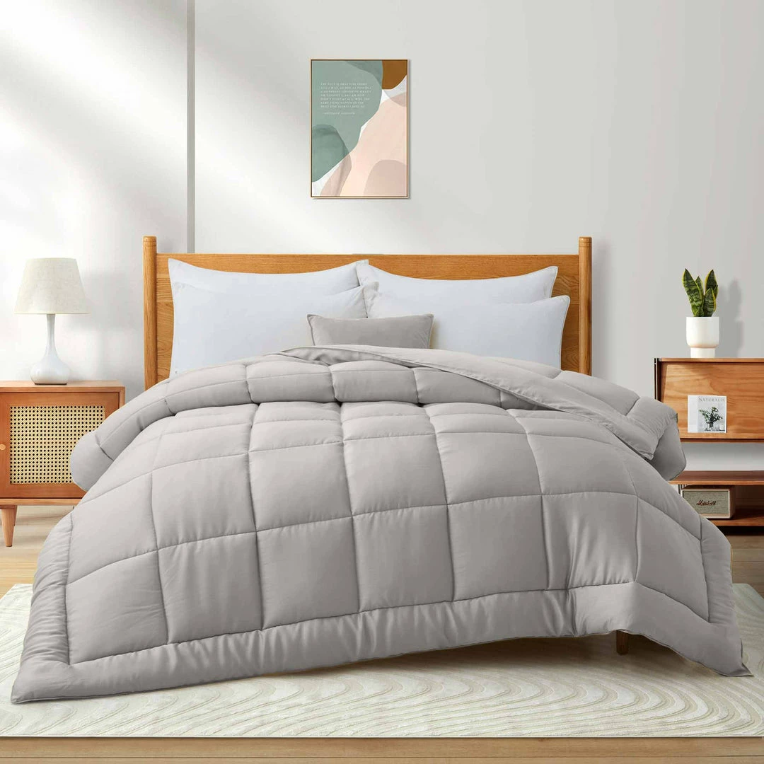 Peace Nest Soft Lyocell Embroidered & Jacquard Down Alternative Comforter All Season - Image 3