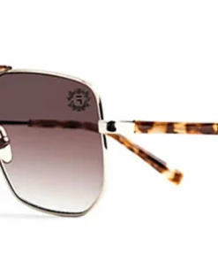 FUBU Frames Flatbush Gold Square Sunglasses - women
