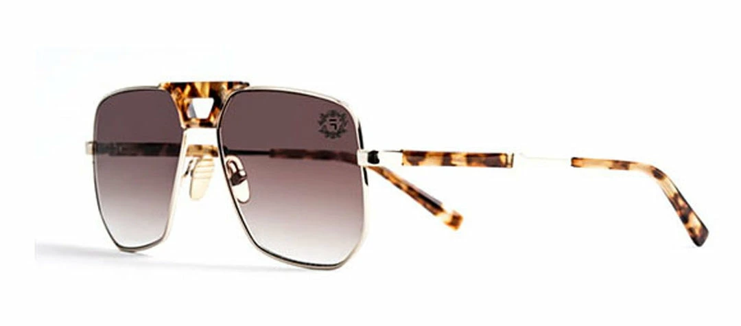 FUBU Frames Flatbush Gold Square Sunglasses - women