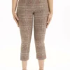 Iltm The Felicia Hidden Waist Suede Pant in Dundee Plaid - women