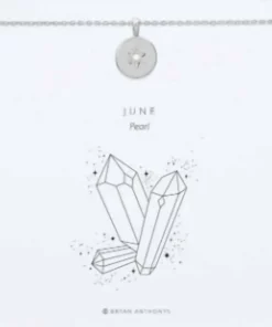 Bryan Anthonys June Birthstone Necklace in Silver - women