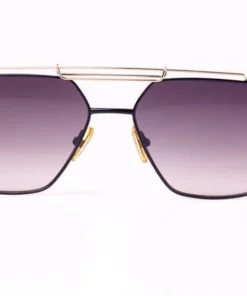 FUBU Frames Sullivan Black/Gold Geometric Sunglasses - women