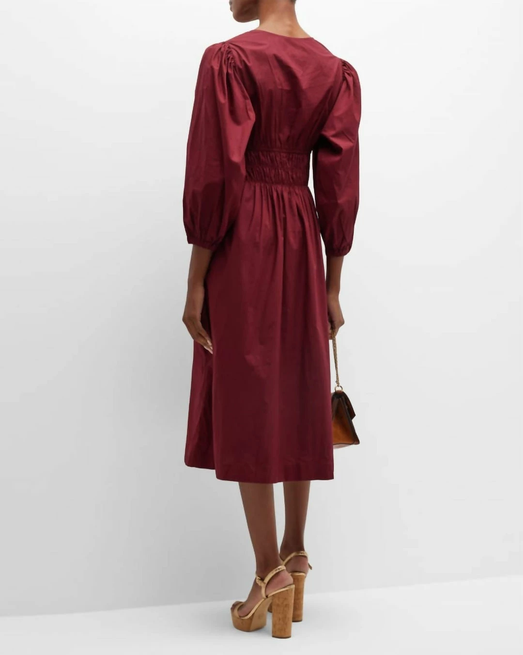 Cara Cara Ginger Dress in Cabernet Solid - women - Image 3