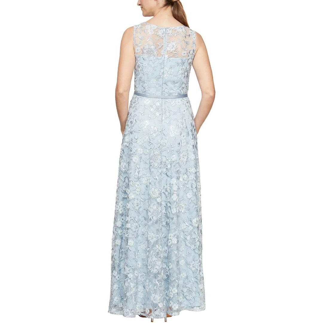 Alex Evenings Womens Lace Full Length Evening Dress - Image 2