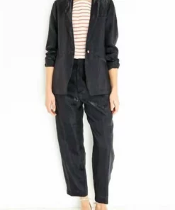 Forte Forte Iridescent Linen Satin Jacket in Blue - women