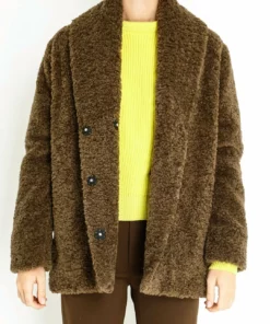 Forte Forte Shearling Faux Fur Oversized In Forest - women