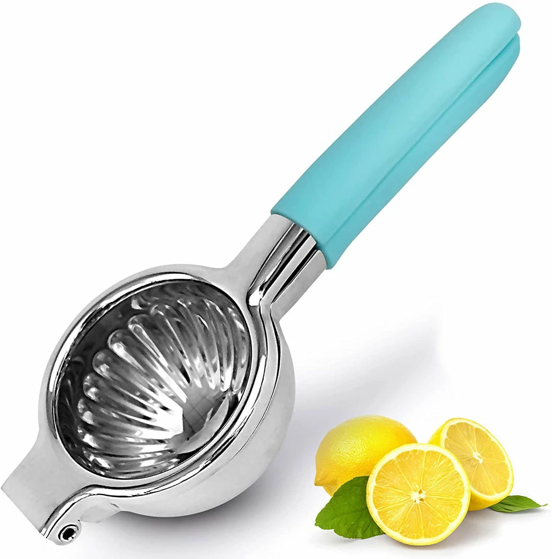 Zulay Kitchen Lemon Squeezer SS w Silicone Handles