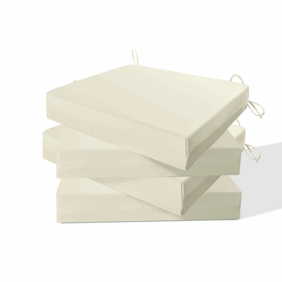 Peace Nest Square Design Waterproof Set of 4 Outdoor Chair Cushions Seat Pads 18.5*16*3" - Image 10