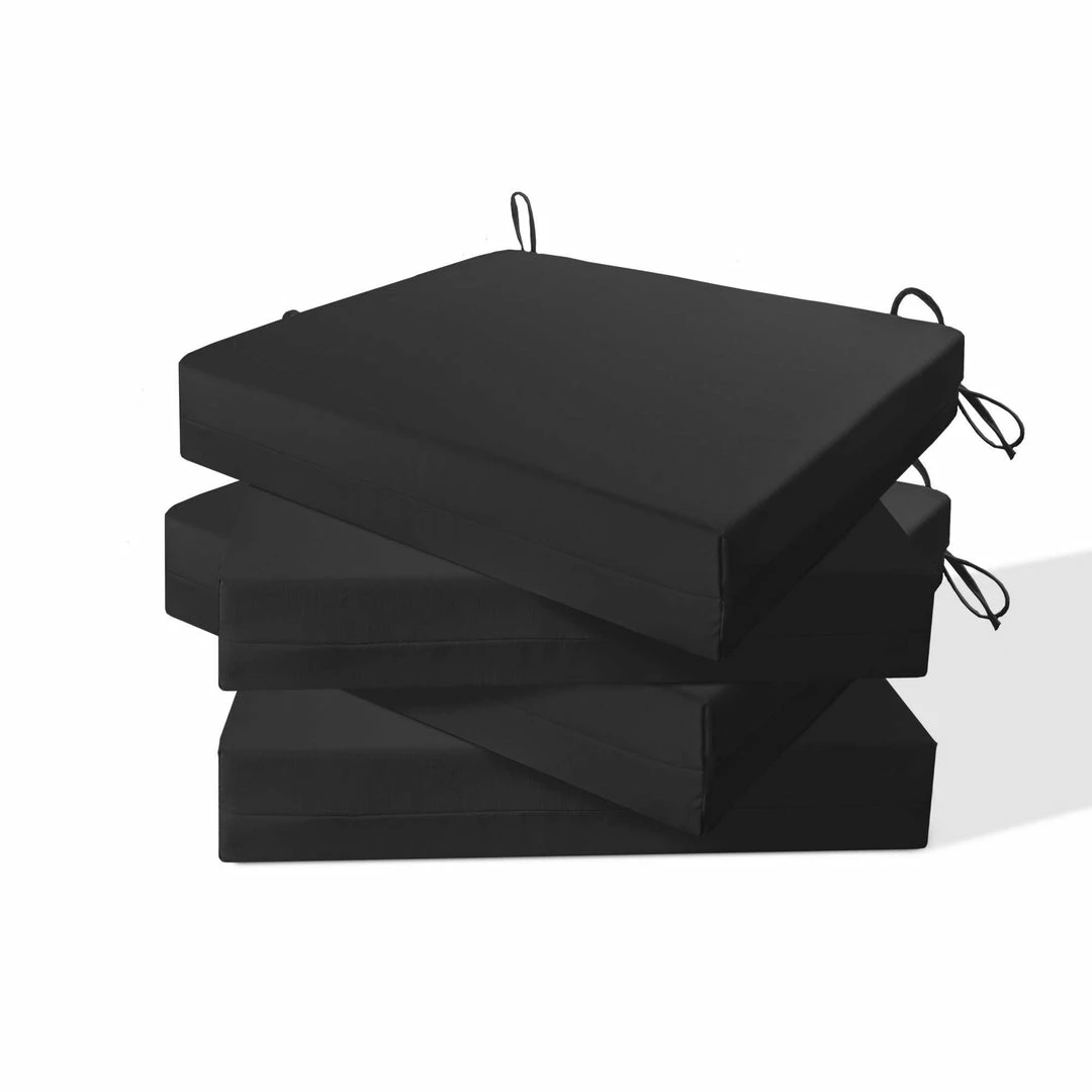 Peace Nest Square Design Waterproof Set of 4 Outdoor Chair Cushions Seat Pads 18.5*16*3" - Image 7