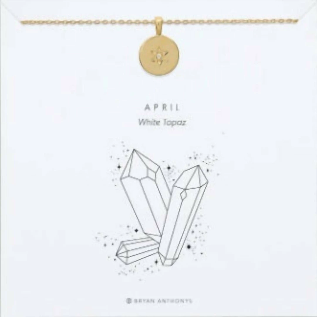 Bryan Anthonys April Birthstone Necklace in 14K Gold - women