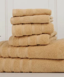 Bibb Home 6-Piece Zero Twist Cotton Towel Set