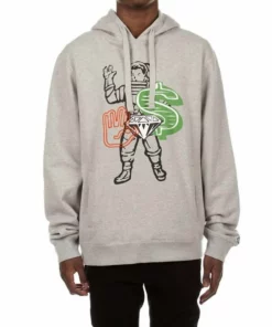 Billionaire Boys Club Men'S Bb Icon Hoodie in Heather Grey