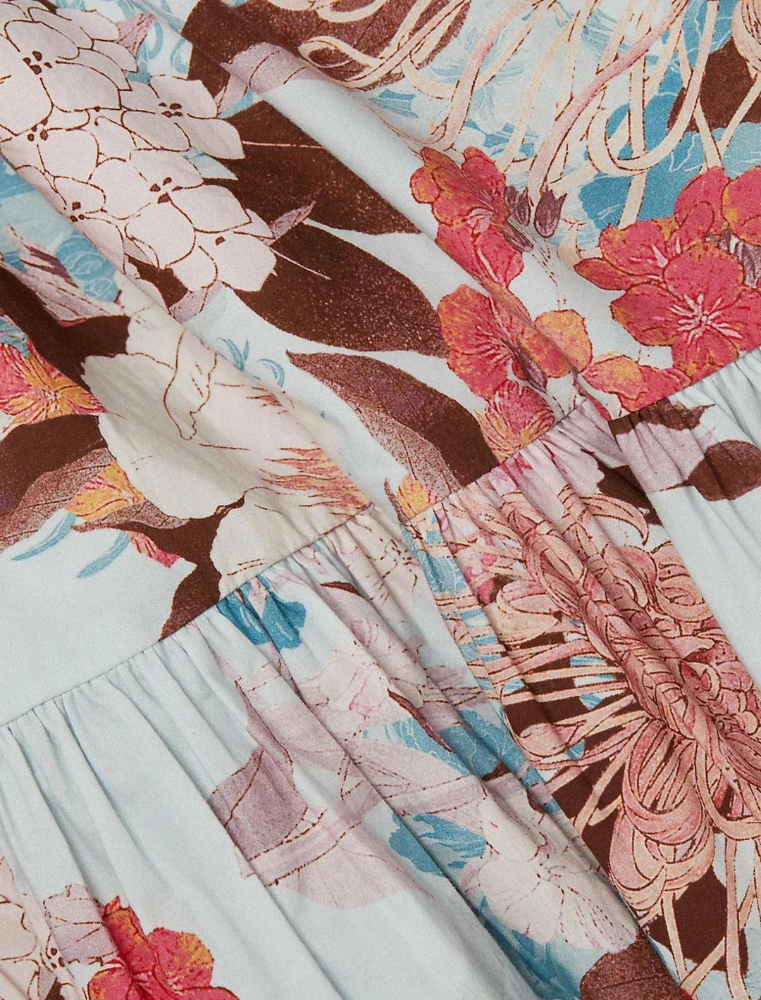 Cara Cara Busy Dress in Japanese Floral Blue - women - Image 4