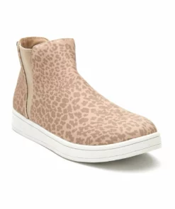 Coconuts By Matisse Girls Lil Lure Sneakers in Taupe Leopard - kids