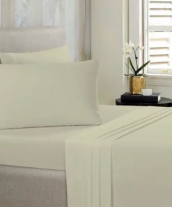 Bibb Home Antimicrobial 4 Piece Solid Sheet Set