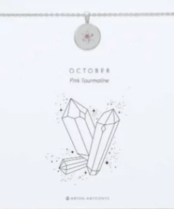 Bryan Anthonys October Birthstone Necklace in Silver - women