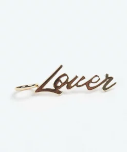 Eklexic Script Pendant Lover In Gold - women