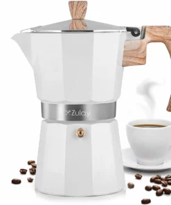 Zulay Classic Stovetop Espresso Maker 5.5 Espresso Cup Pot