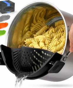 Zulay Kitchen Strainer with Clips